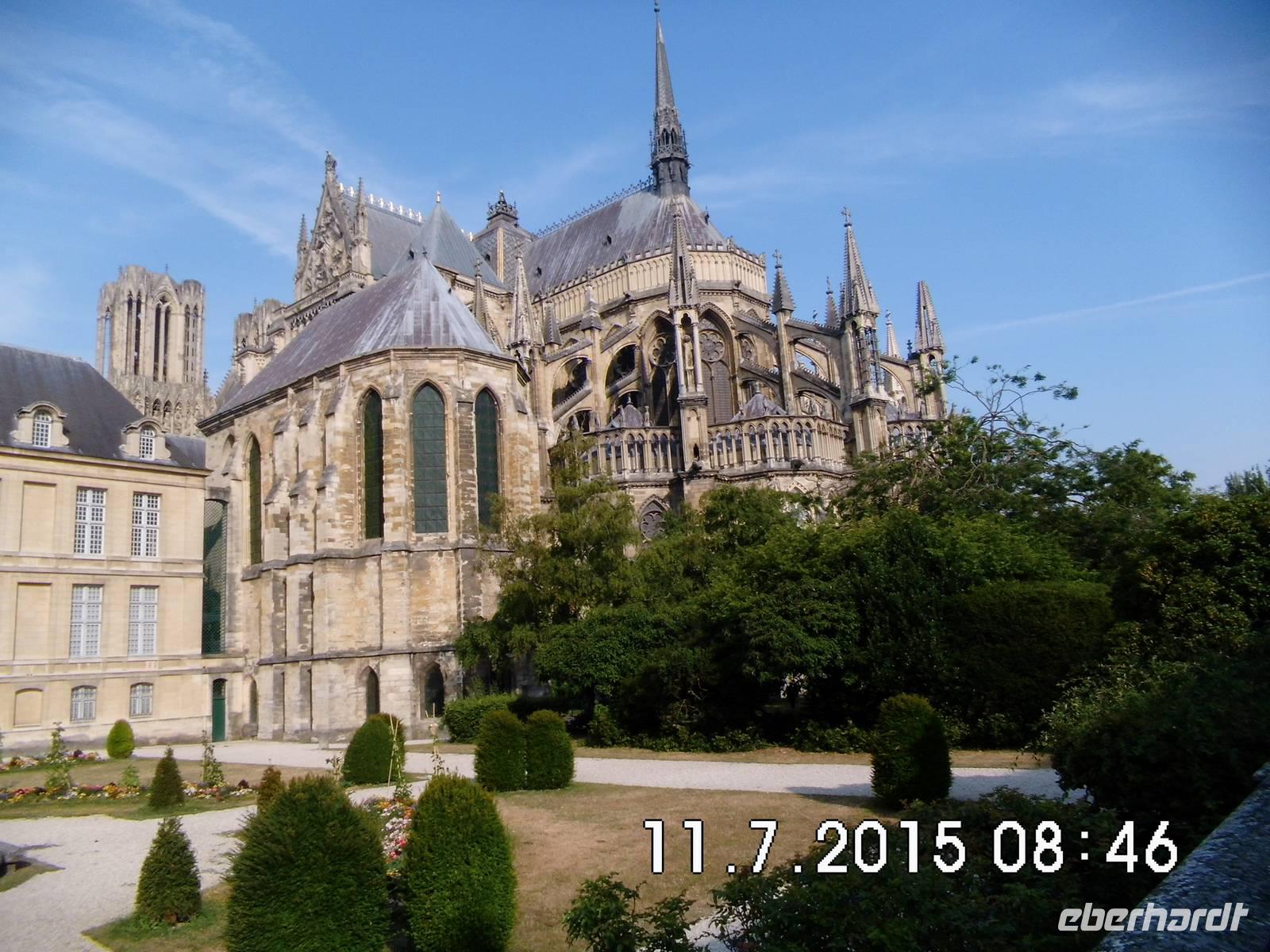 Kathedrale in Reims, Hinteransicht