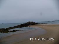 Das Fort National in St. Malo bei Ebbe