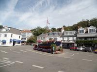 Ein Schiff auf dem Marktplatz von Gorey