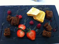 Nachtisch! Honigkuchen und Toffeesauce