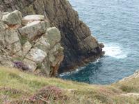 Blick auf Klippen von Grosnez Castle