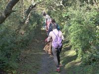 Wanderung zum Fenster im Fels