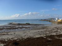 Badeanstalt bei Ebbe vor unserem Hotel