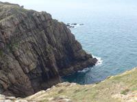 Blick hinunter zum Teufelsloch