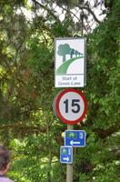 Hinweisschild zu der Green Lane