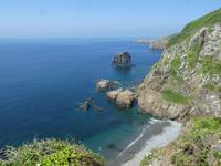 Blick auf Sark beim Window in the Rock