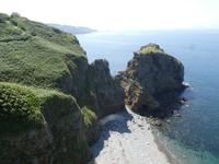 Blick auf Sark beim Window in the Rock