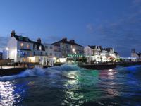 Flut vor unserem Hotel