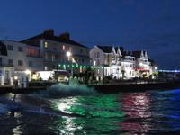 Flut vor unserem Hotel