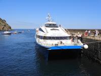 Sark - unser Boot im Hafen 