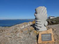 Jersey, Denkmal am Corbier Leuchtturm 