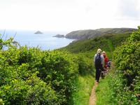 Sark, Spaziergang an der Küste 