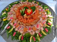 Jersey, Buffet im Hotel Ommaroo