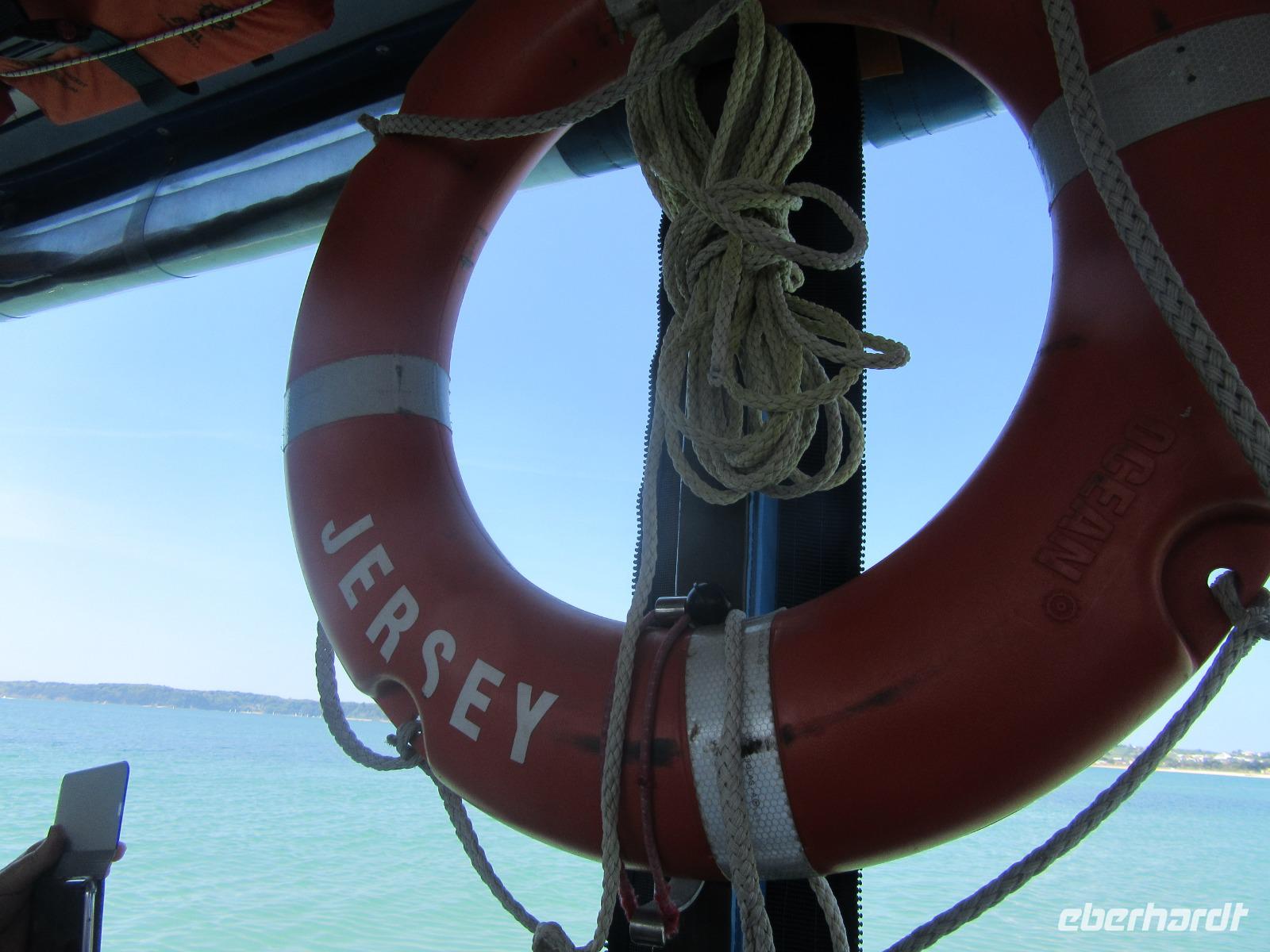 Auf dem Amphibienfahrzeug nach Elisabeth Castle