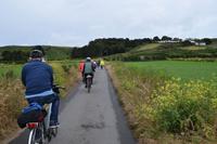 separater Radweg quer durch die Insel Jersey nach Osten