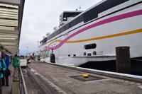 Ankunft mit Condor Ferries im Hafen St.Peter Port auf Guernsey