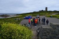 Pause am Pleinmont-Tower - alter Wehrturm der Deutschen