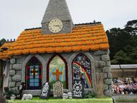   geschmückte Wagen zum Blütenfest