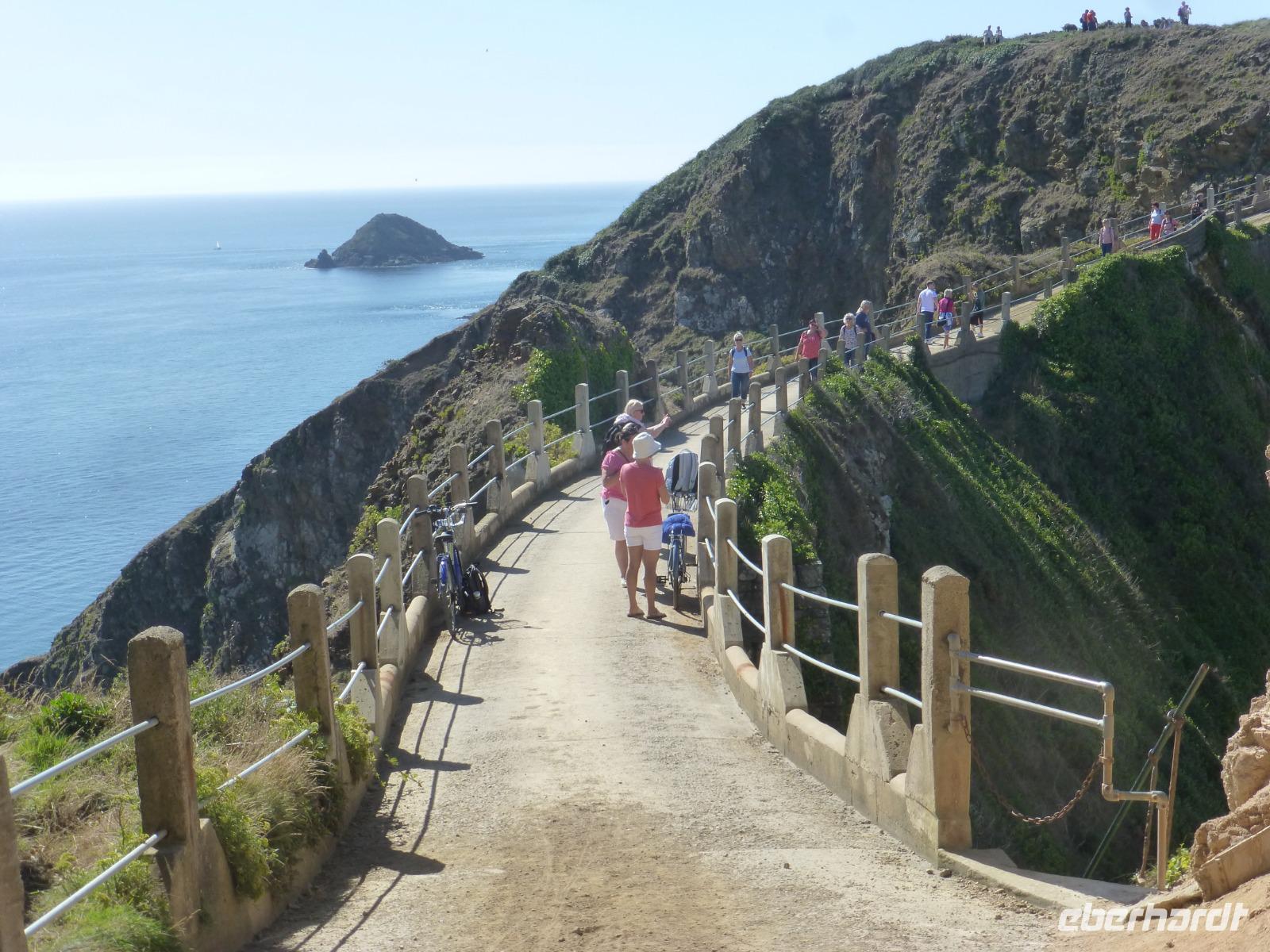 Damm La Coupee auf der Insel Sark