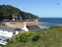 Bucht Greve de Lecq an der Nordküste von Jersey