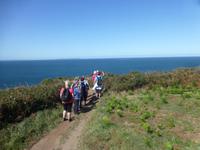 Wanderung an der Nordküste von Jersey zum Devils Hole