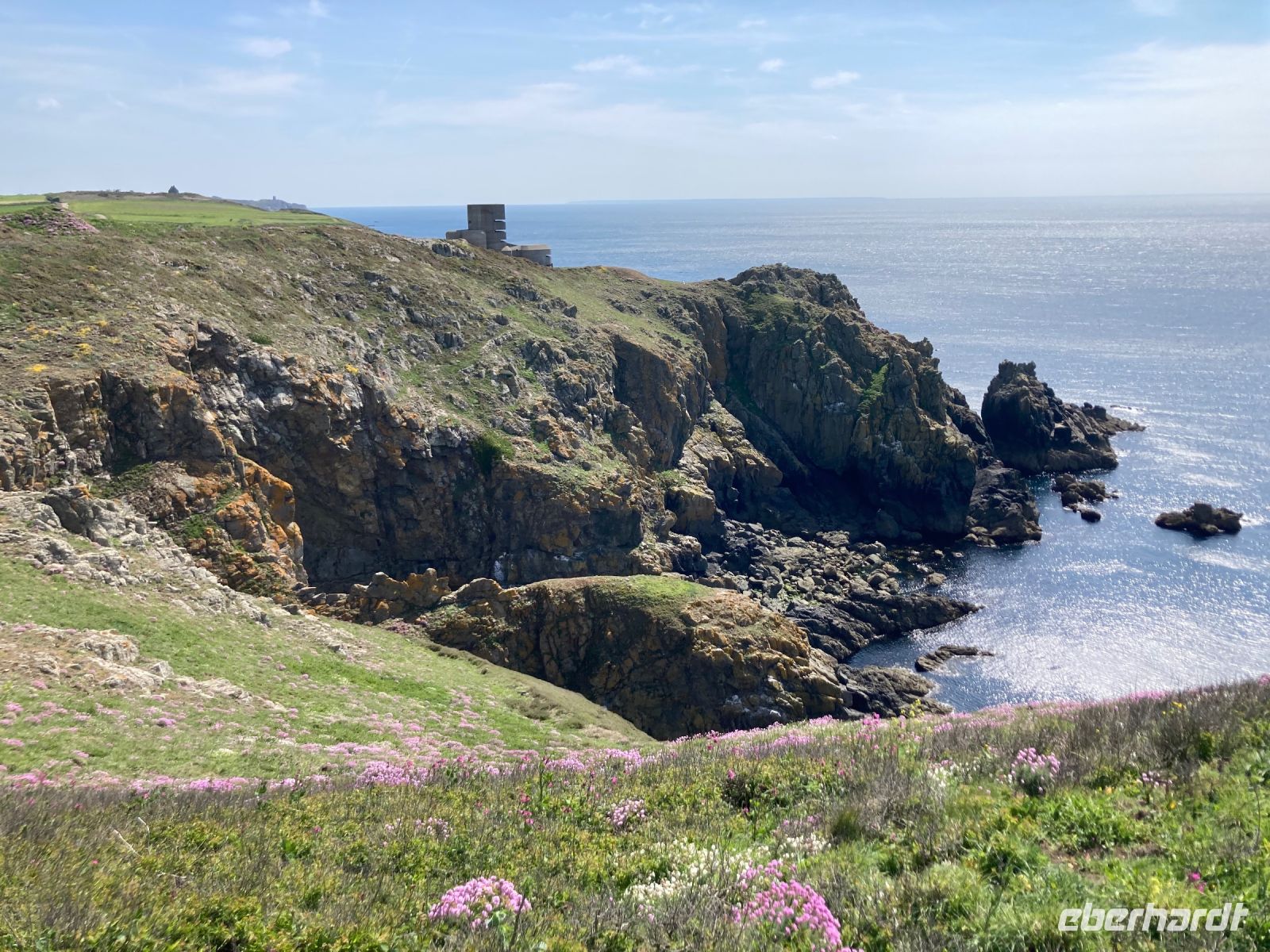 Küste Guernsey bei Pleinmont