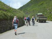 Erste Wanderung auf Sark - erstmal bergauf