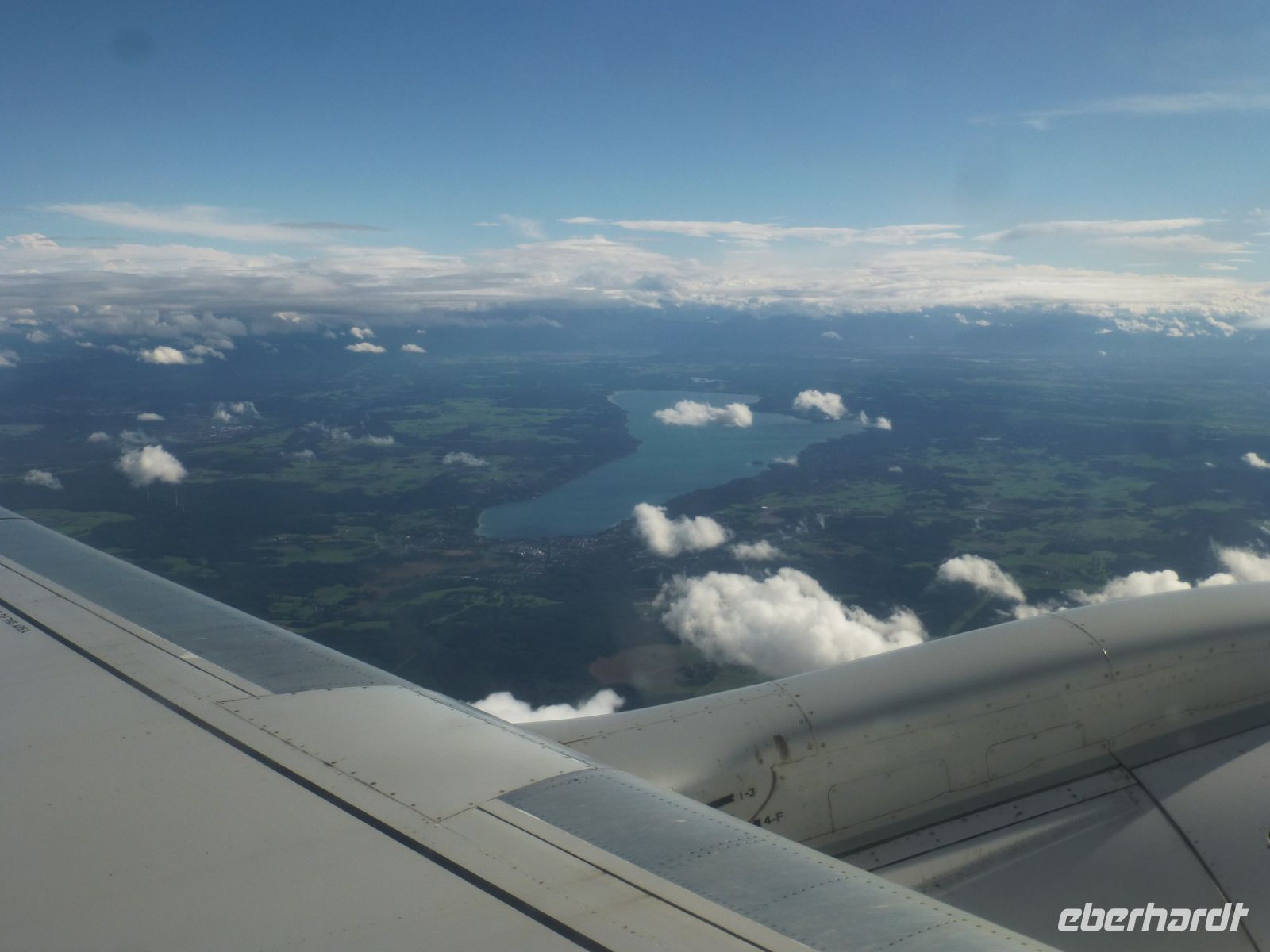 Flug ab München nach Jersey mit Blick auf den Starnberger See