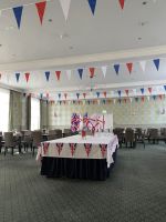 geschmückter Frühstücksraum im Hotel Ommaroo