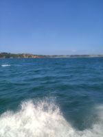 Stürmische Hin- und Rückfahrt mit dem Boot 