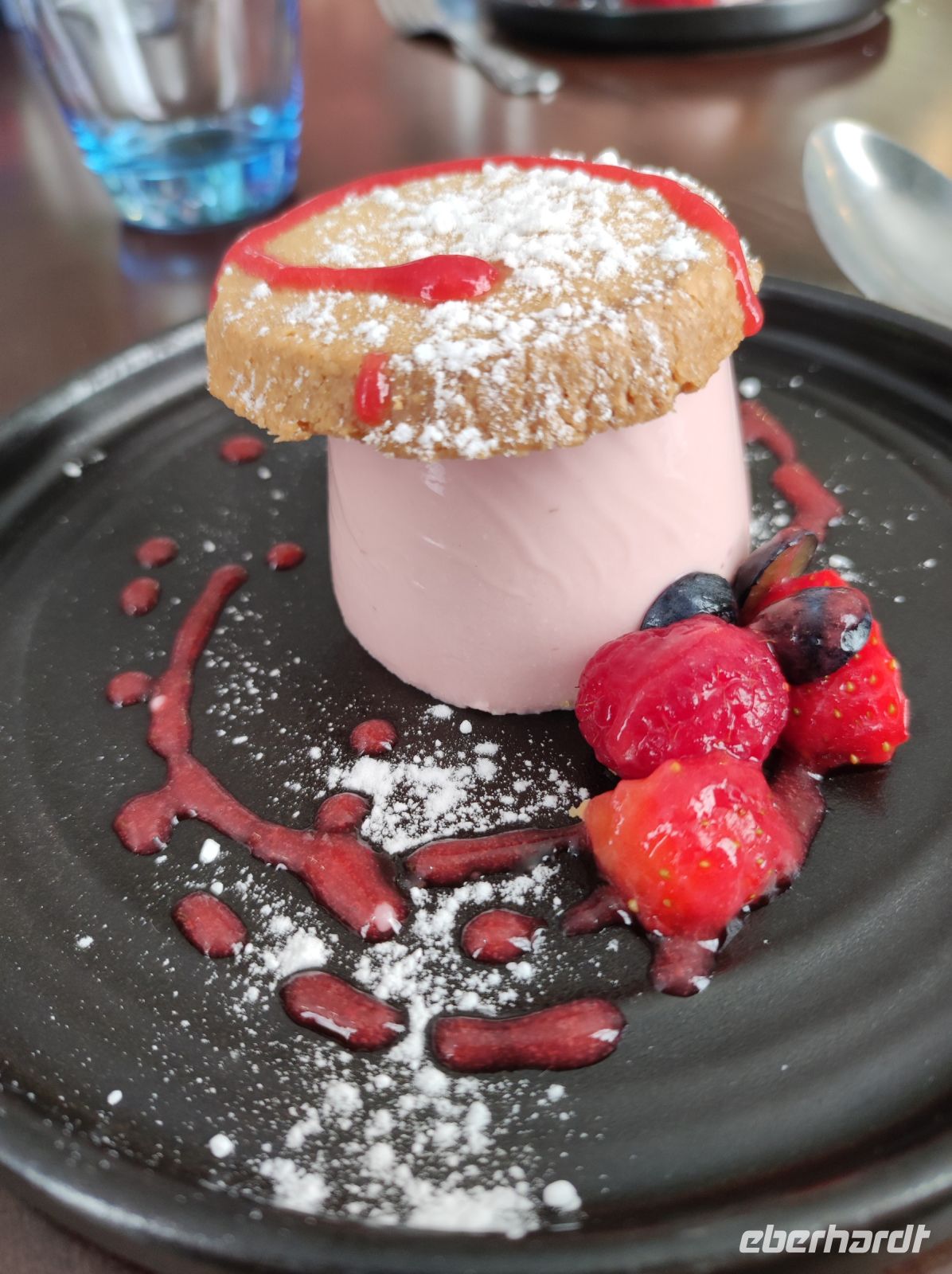 Nachspeise, Himbeer Panacotta