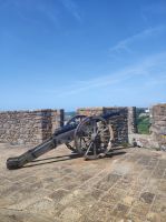 Kanone auf dem Gorey Castle auf Jersey