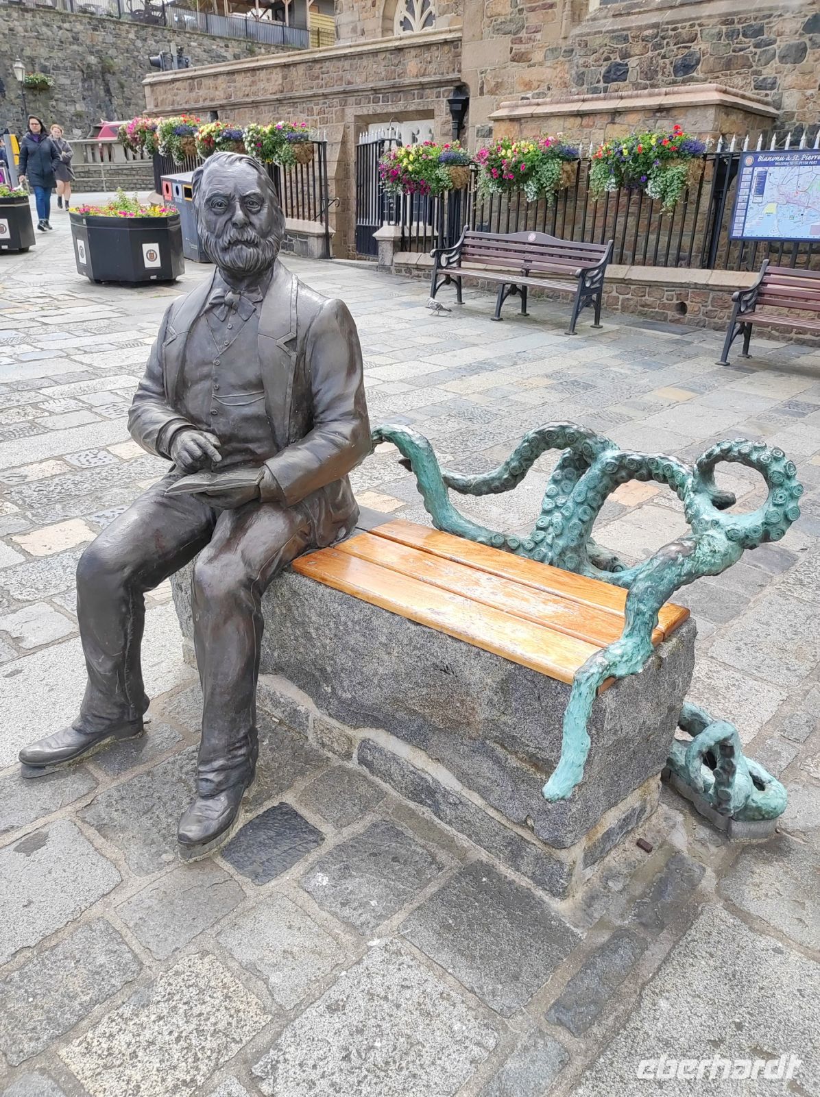 Victor Hugo Bank auf Guernsey