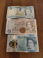 Jersey Pfund, Guernsey Pfund und Britische Pfund 