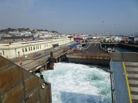 Ankunft im Hafen von Guernsey