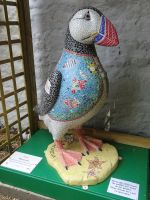 Die berühmten Papageitaucher(Puffin) - leider nur als Skulptur...