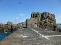 Ein merkwürdiger Kontrast zu dem Bunker darunter. 