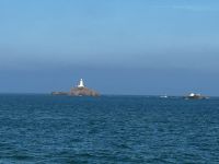 Leuchtturm Corbiere von der Fähre aus