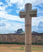 An dieser Stelle befand sich einst die Abtei zu Ehren des Heiligen Helerius - St. Helier