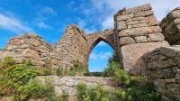 Die Ruinen von Grosnez Castle an der Nordwestspitze von Jersey
