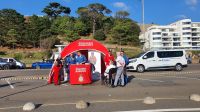 Red Arrows Stand beim Jersey International Air Display