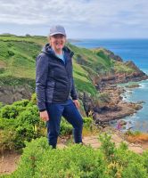 087 Reisebegleiterin Kristin an der Nordküste von Jersey