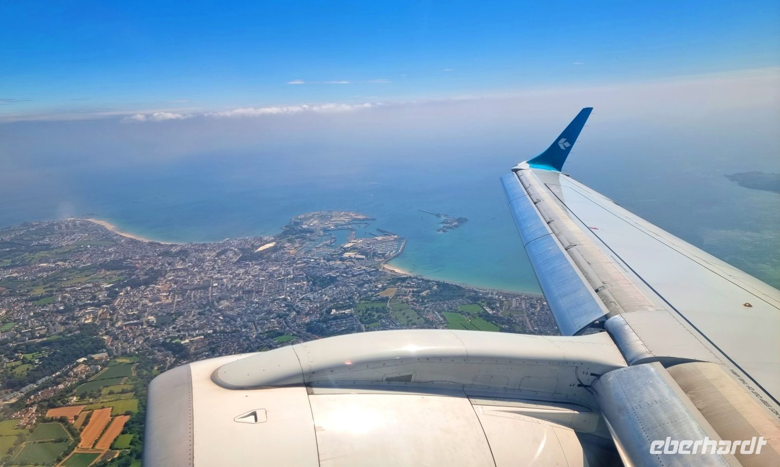 216 Rückflug von Jersey St Helier und Elizabeth Castle