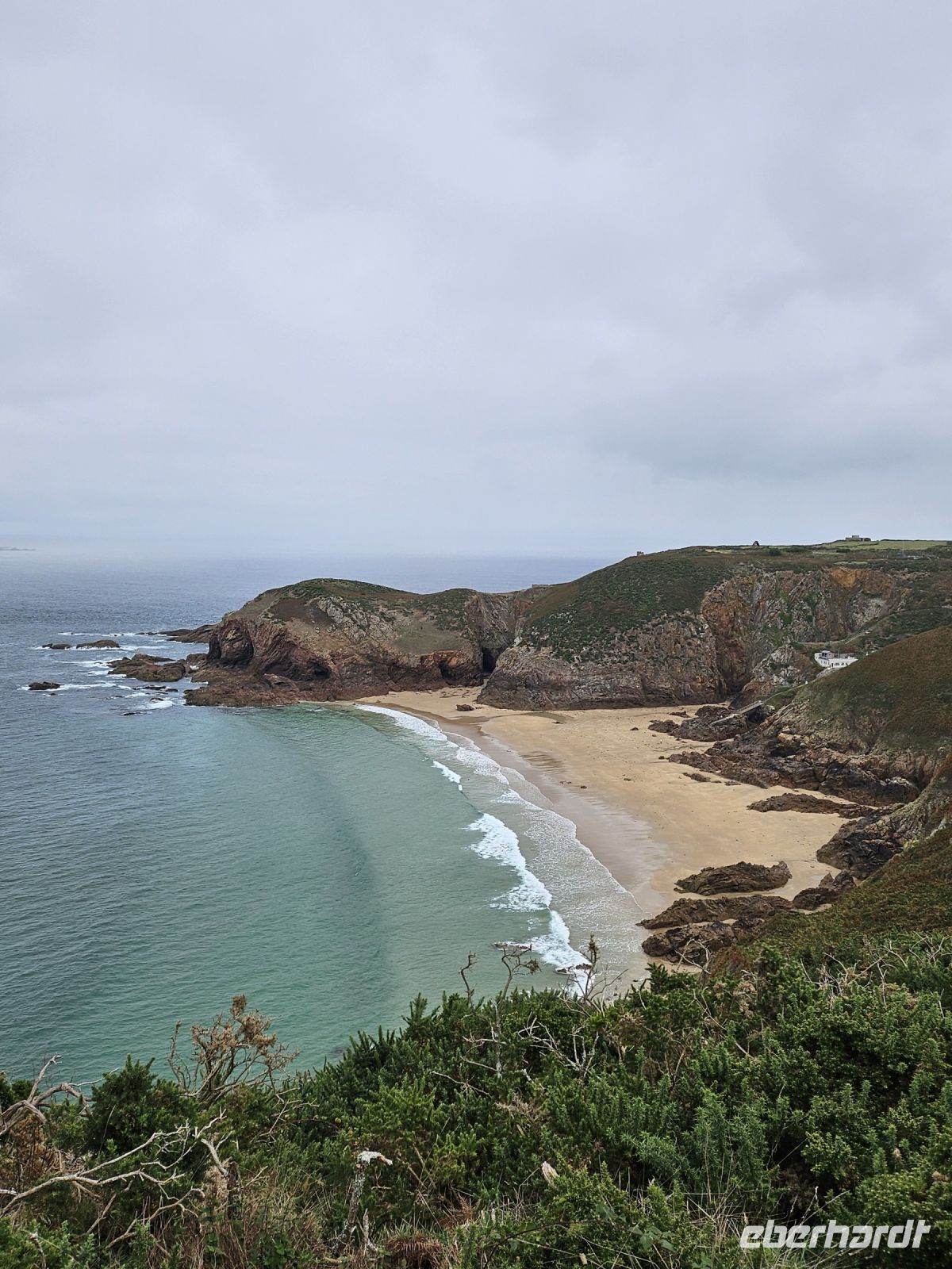 Start der Wanderung am 2. Tag - Plemont Beach