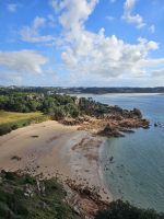 Aussicht während der Wanderung auf die Buchten