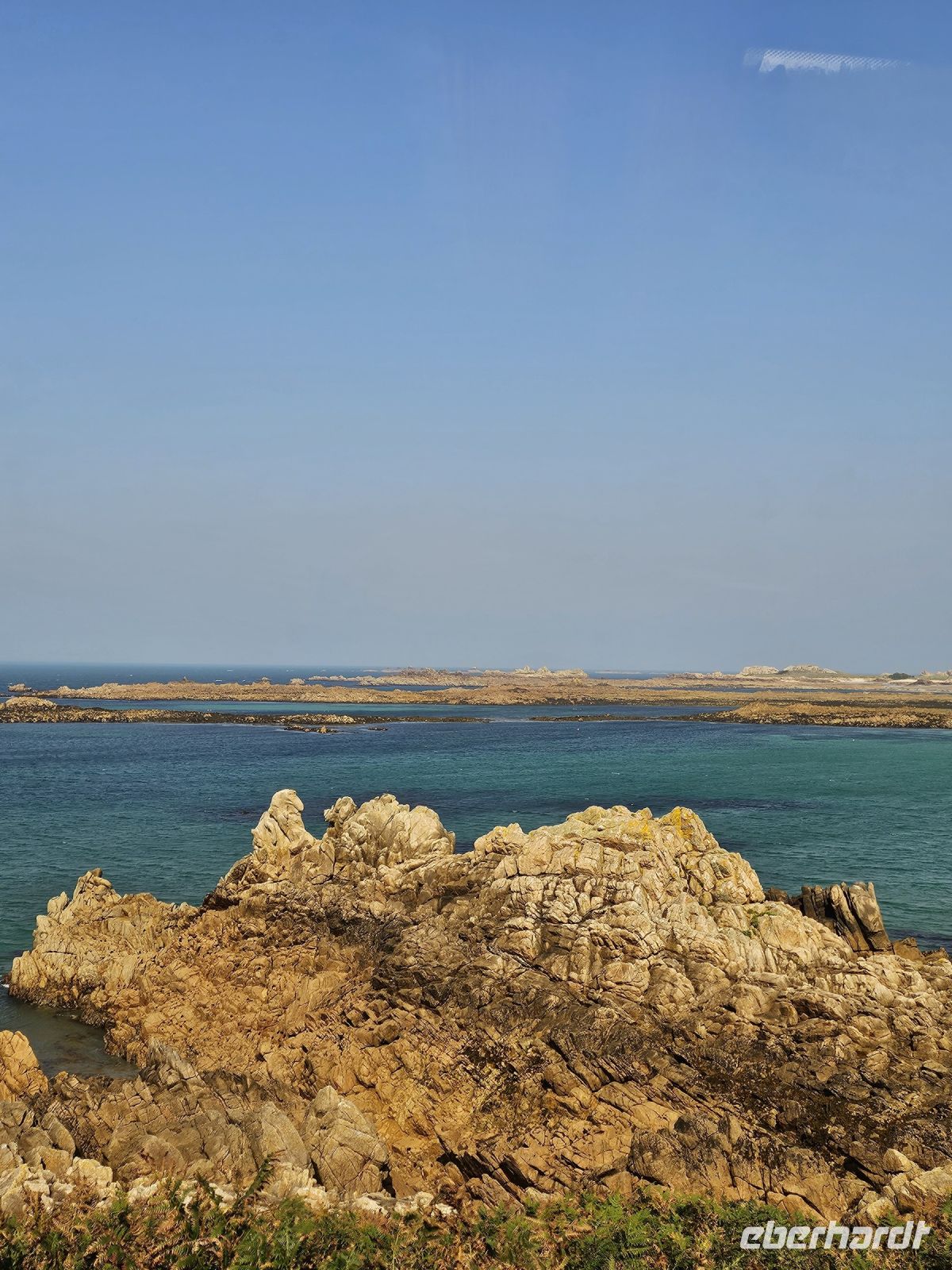 Ebbe auf Guernsey mit den 