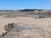 Rückweg trockenen Fußes 