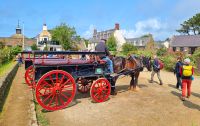 Pferdekutsche auf der autofreien Kanalinsel Sark