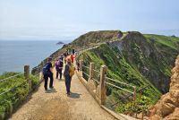 Wanderung auf der Insel Sark - auf dem Damm La Coupee