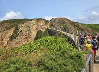 Wanderung auf der Insel Sark zum Damm La Coupee